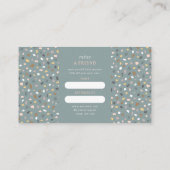 Moderne Terrazzo Kapper Referralkaart Visitekaartje (Achterkant)