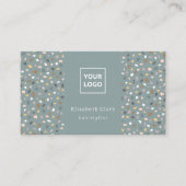 Moderne Terrazzo Kapper Referralkaart Visitekaartje (Voorkant)