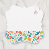 Moderne Terrazzo Kleurrijke Architectuurontwerper Bedankjes Labels (Achterkant)