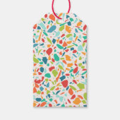 Moderne Terrazzo Kleurrijke Architectuurontwerper Cadeaulabel (Voorkant)