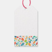 Moderne Terrazzo Kleurrijke Architectuurontwerper Cadeaulabel (Achterkant)