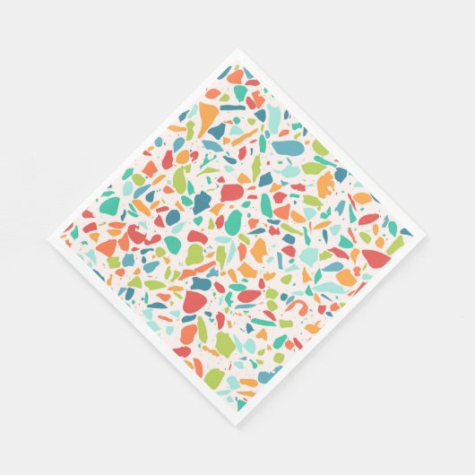 Moderne Terrazzo Kleurrijke Architectuurontwerper Servet (Hoek)