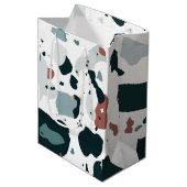 Moderne Terrazzo Patroon – Abstracte Midden Eeuw Z Medium Cadeauzakje (Voorkant Gekanteld)