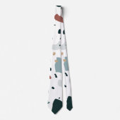 Moderne Terrazzo Patroon – Abstracte Midden Eeuw Z Stropdas (Voorkant)