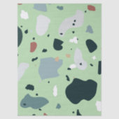 Moderne Terrazzo Patroon – Abstracte Midden Eeuw Z Tissuepapier (Voorkant)