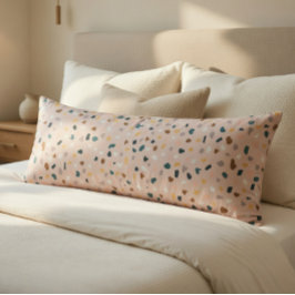 Moderne Terrazzo Patroon Zachte Neutraal Lichaamskussen