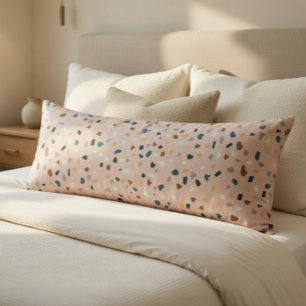 Moderne Terrazzo Patroon Zachte Neutraal Lichaamskussen