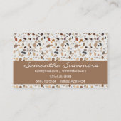 Moderne Terrazzo Rock als Patroon Art deco Visitekaartje (Achterkant)