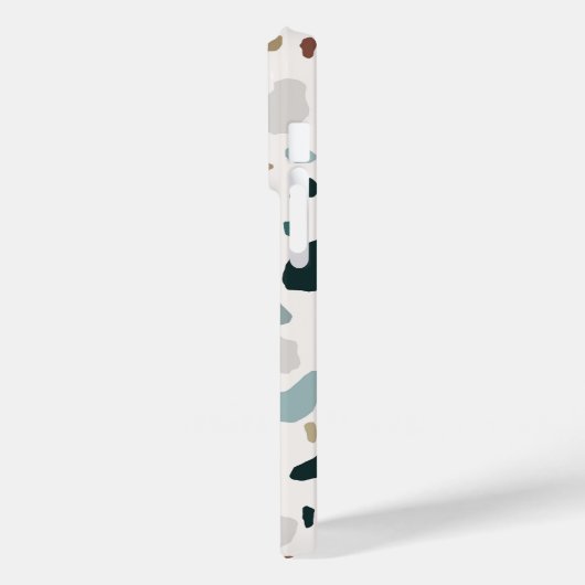 Moderne Terrazzo Stenen Textuur Patroon Case-Mate iPhone Case (Achterkant / Links)