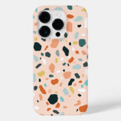 Moderne Terrazzo Stenen Textuur Patroon Case-Mate iPhone Case (Achterkant)