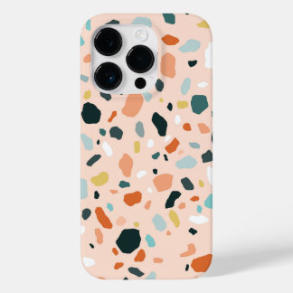 Moderne Terrazzo Stenen Textuur Patroon Case-Mate iPhone 14 Pro Hoesje