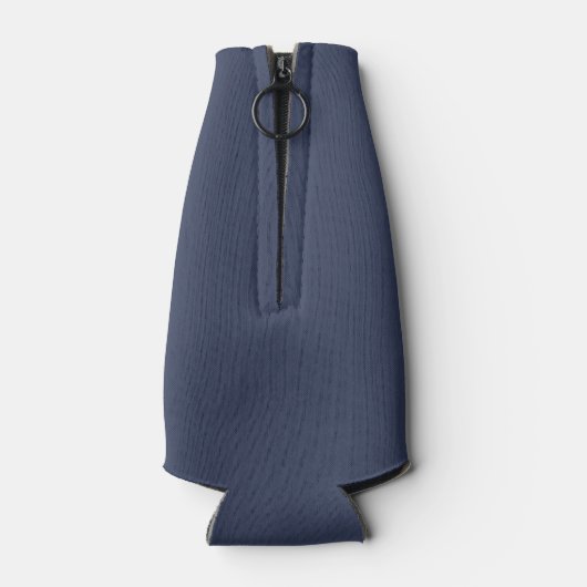 Moderne Texas Longhorn aangepaste naam blauw Flesjeskoeler (Achterkant)