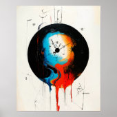 moderne textiel hangers gemaakt met behulp van AI Poster (Voorkant)