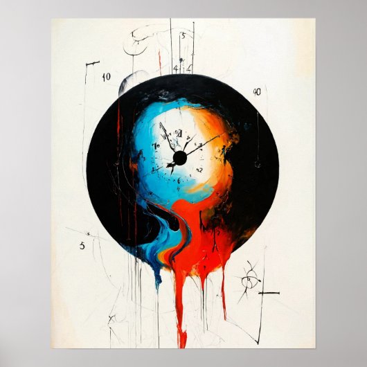 moderne textiel hangers gemaakt met behulp van AI Poster (Voorkant)