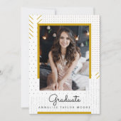 Moderne textuur Afstuderen foto aankondiging (Voorkant)