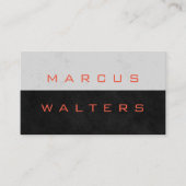 Moderne Textuur Bedrijfs Twee Tinten Visitekaartje (Voorkant)