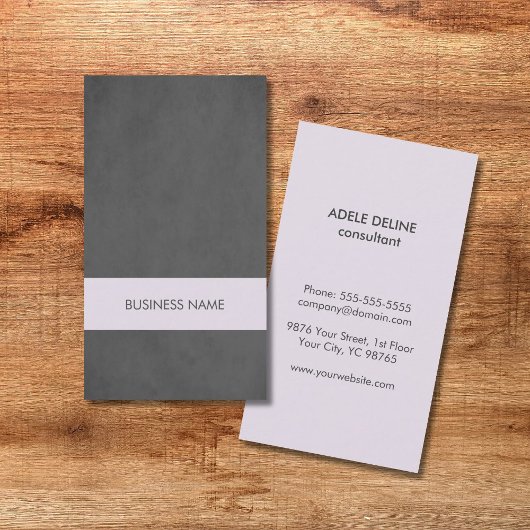 Moderne textuur grijs licht Paarse streep consulta Visitekaartje
