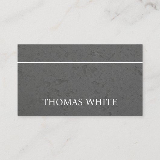 Moderne textuur grijs witte lijn vet consultant visitekaartje (Voorkant)