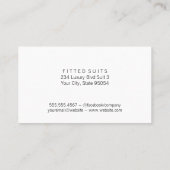 Moderne textuur | Klassieke zwarte randen Visitekaartje (Achterkant)