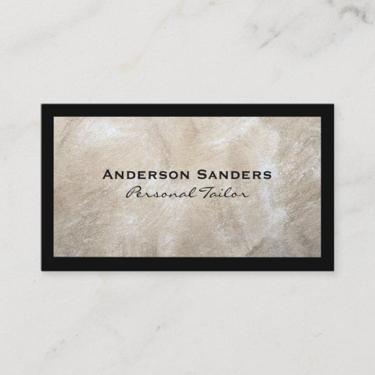 Moderne textuur | Klassieke zwarte randen Visitekaartje (Voorkant)
