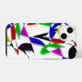 Moderne textuur kunst iPhone hoesje (Achterkant horizontaal)
