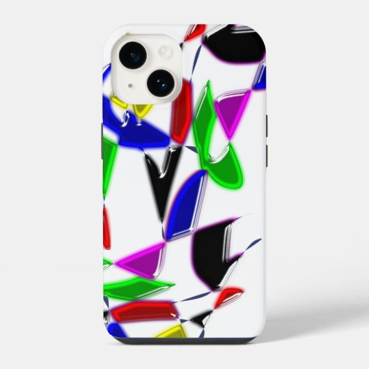 Moderne textuur kunst iPhone hoesje (Achterkant)