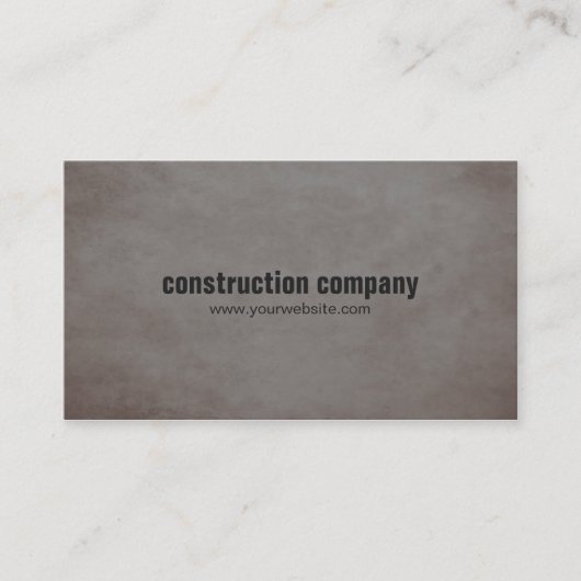 Moderne textuur steen donkere constructie visitekaartje (Voorkant)