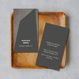 Moderne Textuur Steen Donkergrijs Bouw Visitekaartje