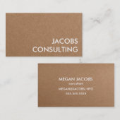 Moderne textuur van kunststofpapier visitekaartje (Voorkant / Achterkant)