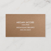 Moderne textuur van kunststofpapier visitekaartje (Achterkant)