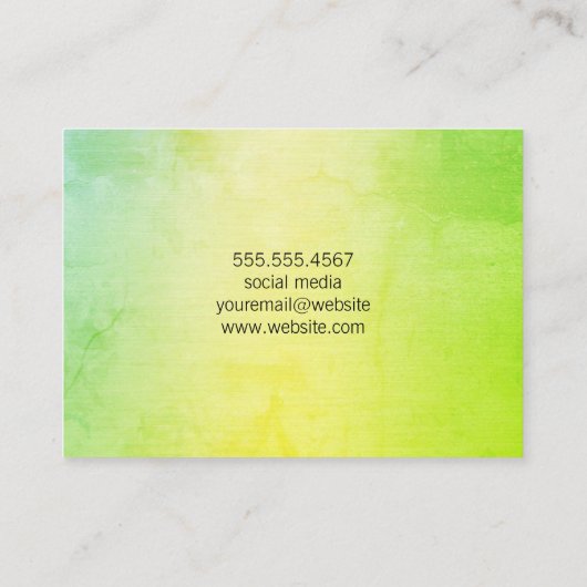 Moderne textuur visitekaartje (Achterkant)