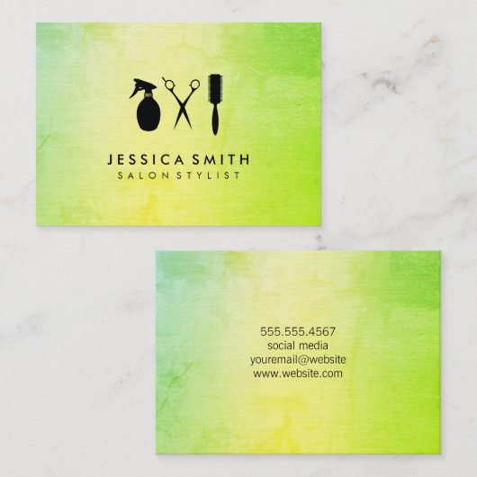 Moderne textuur visitekaartje (Voorkant / Achterkant)