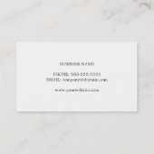 Moderne Textuur Wit Koper Interieur Ontwerper Visitekaartje (Achterkant)