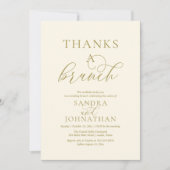 Moderne Thanks a Brunch Huwelijksweekendviering Kaart (Voorkant)