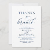 Moderne Thanks a Brunch Huwelijksweekendviering Kaart (Voorkant)