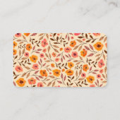 Moderne Thanksgiving bloem bloem Plaatskaartje (Achterkant)