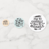 Moderne Thanksgiving citeert terugval rode bessen Confetti (Achterkanten)