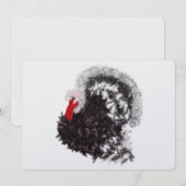 Moderne Thanksgiving glam kalkoen Feestdagenkaart (Voorkant / Achterkant)