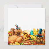 Moderne Thanksgiving in Turkije: kalveren Kaart (Achterkant)