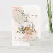 Moderne Thanksgiving Kaart (Voorkant)