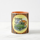 Moderne Thanksgiving Mooi Herfst Collectie Mok (Midden)