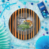 Moderne Thanksgiving Mooi Herfst Collectie Papieren Bordje (Feest)