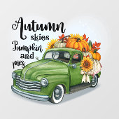 Moderne Thanksgiving Mooi Herfst Collectie Raamsticker (Vel)