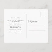 Moderne Thanksgiving najaar Wreath Holiday Moving Aankondigingskaart (Achterkant)