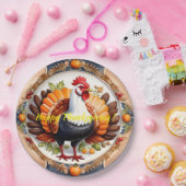 Moderne Thanksgiving pompoen herfst Collectie Papieren Bordje (Feest)