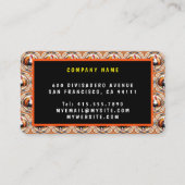 Moderne Thanksgiving pompoen herfst Collectie Visitekaartje (Achterkant)