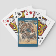 Moderne Thanksgiving Turkije Deck of Play Cards