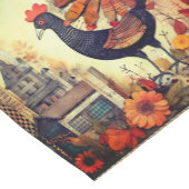 Moderne Thanksgiving Turkije Scènes Weave Korte Tafelloper (Hoek)