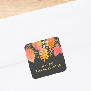 Moderne Thanksgiving vierkante Sticker