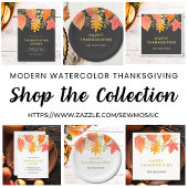 Moderne Thanksgiving Vierkante Sticker